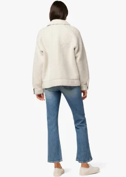 BOBBIE BUTTON UP SHERPA JACKET
