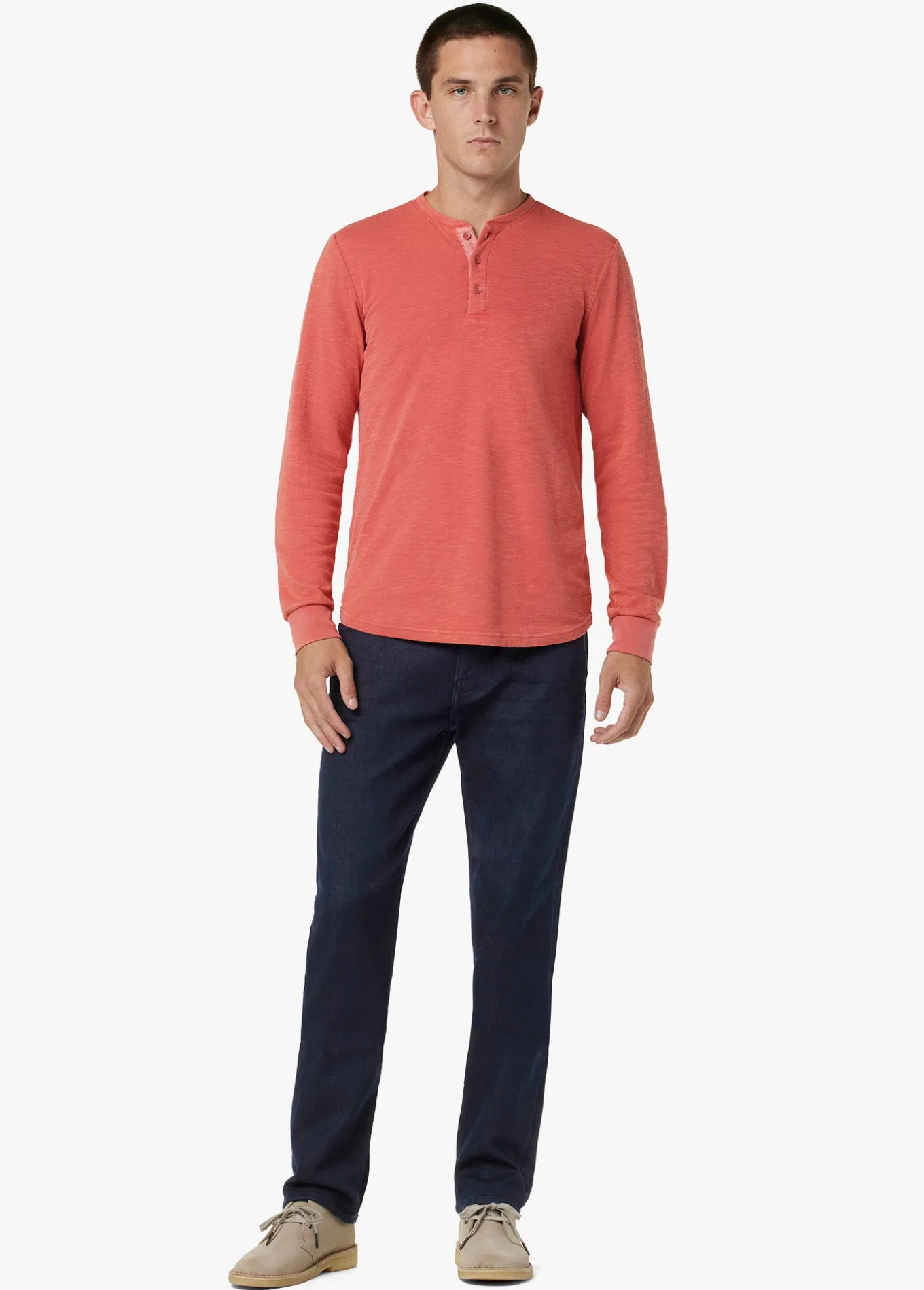 DWIGHT DOUBLE-FACE HENLEY