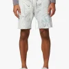 MARBLE DYE FRENCH TERRY FLEECE SHORT