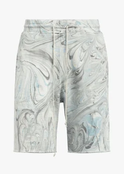 MARBLE DYE FRENCH TERRY FLEECE SHORT