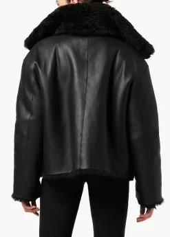 THE LISA REVERSIBLE SHEARLING LEATHER JACKET