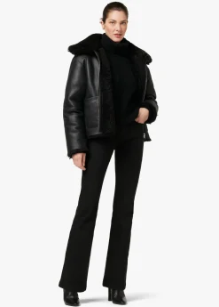 THE LISA REVERSIBLE SHEARLING LEATHER JACKET