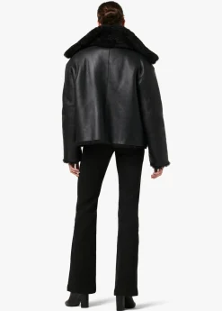 THE LISA REVERSIBLE SHEARLING LEATHER JACKET