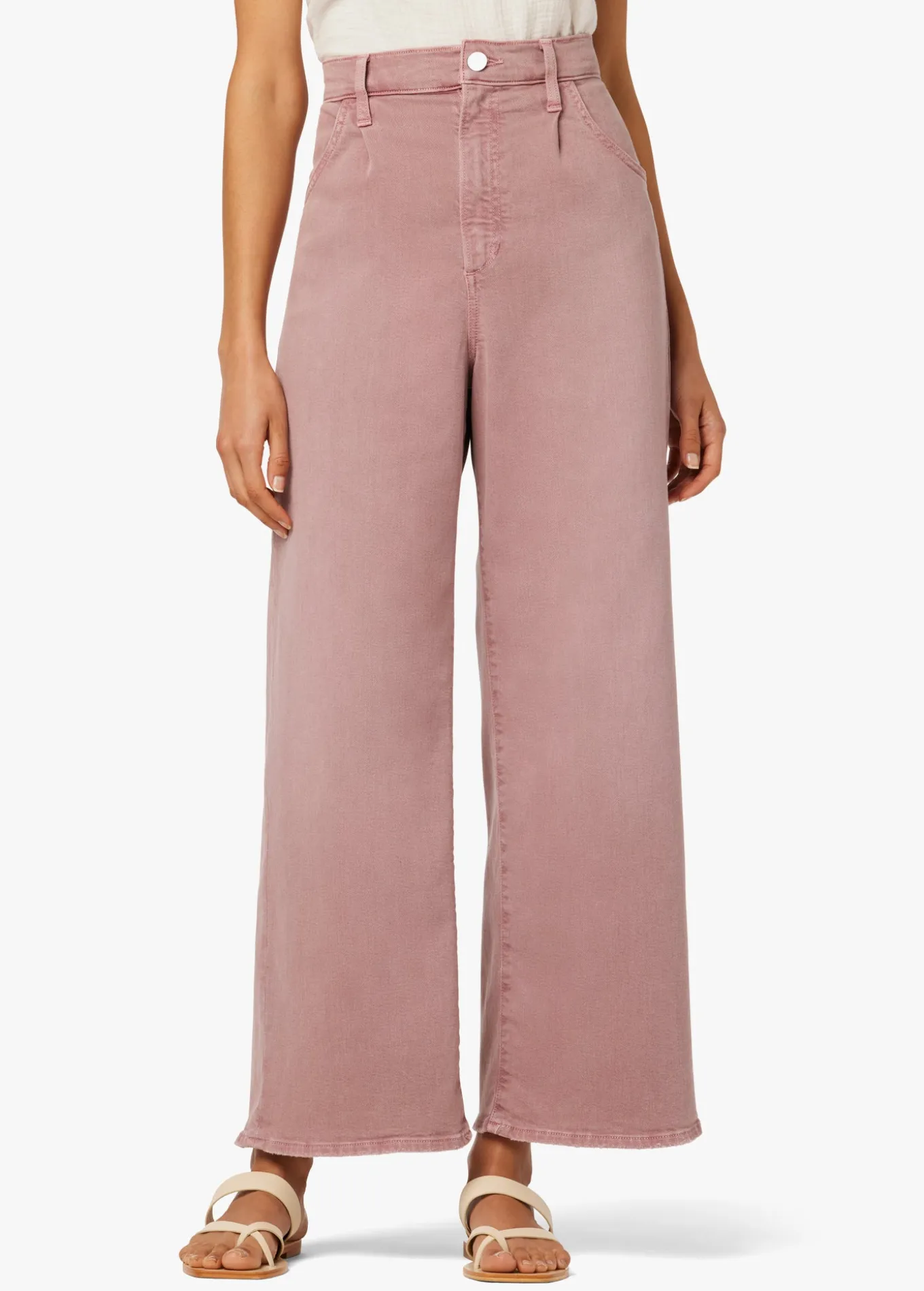 THE PLEATED WIDE LEG ANKLE